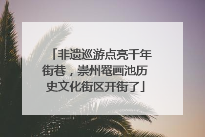 非遗巡游点亮千年街巷，崇州罨画池历史文化街区开街了