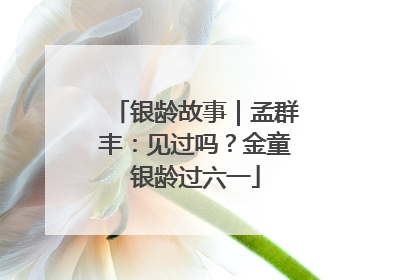 银龄故事｜孟群丰：见过吗？金童银龄过六一