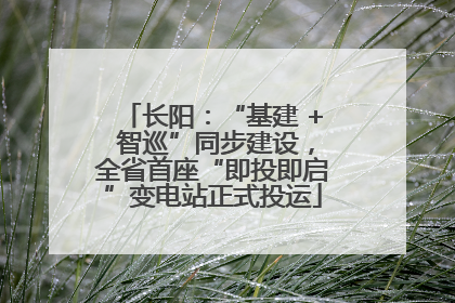 长阳：“基建 + 智巡”同步建设，全省首座“即投即启”变电站正式投运