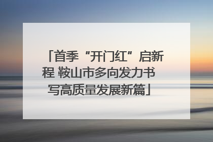 首季“开门红”启新程 鞍山市多向发力书写高质量发展新篇