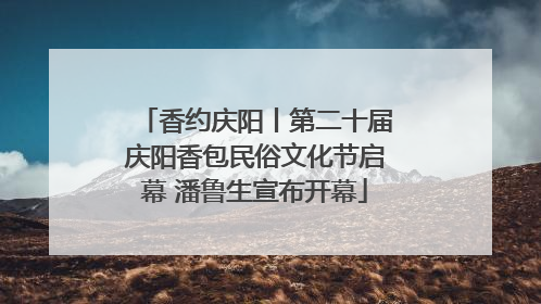 香约庆阳丨第二十届庆阳香包民俗文化节启幕 潘鲁生宣布开幕