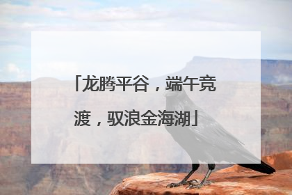 龙腾平谷，端午竞渡，驭浪金海湖