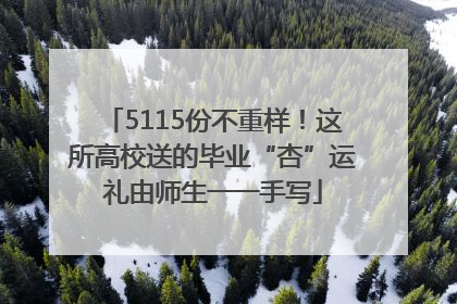 5115份不重样！这所高校送的毕业“杏”运礼由师生一一手写