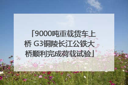 9000吨重载货车上桥 G3铜陵长江公铁大桥顺利完成荷载试验