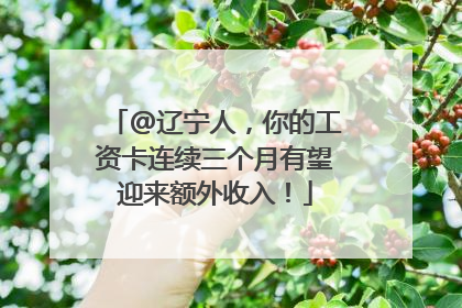 @辽宁人，你的工资卡连续三个月有望迎来额外收入！
