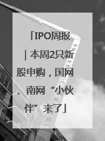 IPO周报｜本周2只新股申购，国网、南网“小伙伴”来了