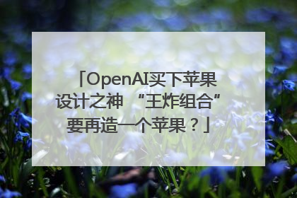 OpenAI买下苹果设计之神 “王炸组合”要再造一个苹果？